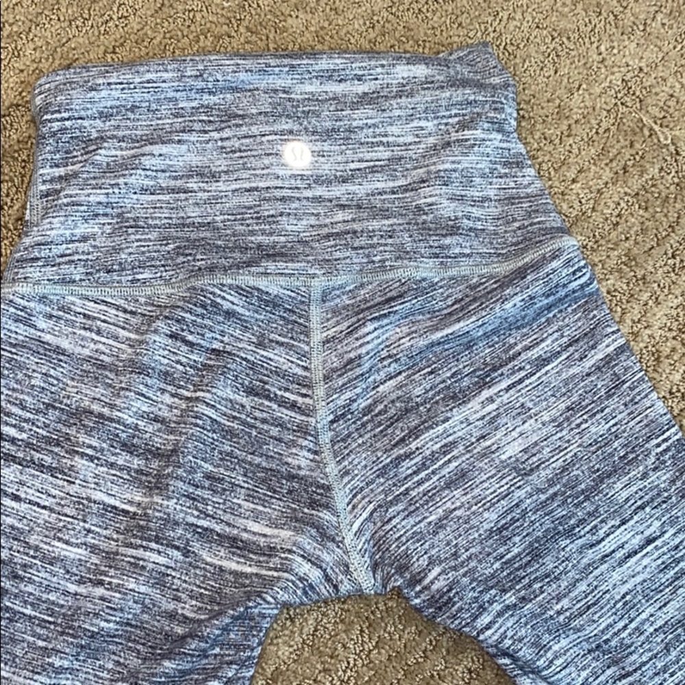 lululemon cropped high rise wunder under size 2